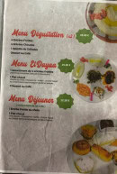 Menu El Dayaa - Les menus