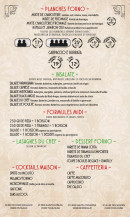 Carte et menu de Forno Gusto à Toulouse — Planches, salades, desserte et cocktails,...