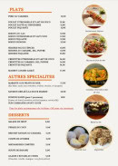 Menu Hanoi Bistro - Les plats, autres spécialités et desserts