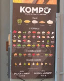 Carte et menu de Kompo à Toulouse — Kompo