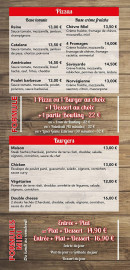 Menu La cuisine de Montaudran - Pizzas et burgers