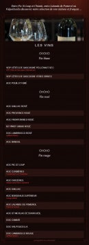 Carte et menu de la villa des oliviers à Toulouse — Pasta i Risotti