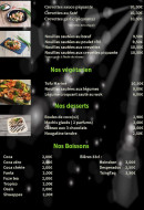 Menu Le Baratie - les végétariens, desserts et boissons