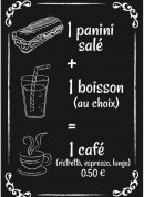 Menu Le Grain de Blé - formule panini