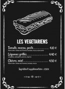 Menu Le Grain de Blé - Sandwichs végétariennes