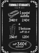 Menu Le Grain de Blé - Formule étudiant