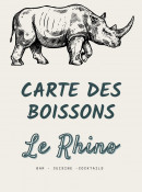 Menu Le Rhino - Carte des boissons