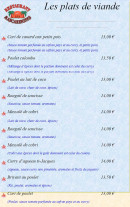 Carte et menu de Les Mascareignes Patrice à Toulouse — Les plats de viande