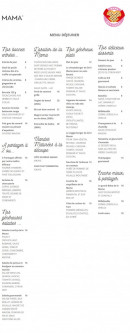 Menu Mama Shelter - Menu déjeuner