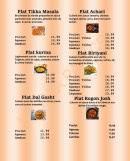 Menu Masala Palace - Les plats tikka, plats achari et plats kurma,...