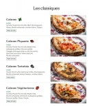 Menu Mazzolina - Les calzones