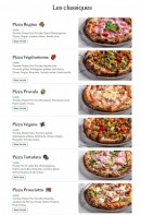 Menu Mazzolina - Les pizzas classiques