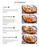 Menu Mazzolina - Les calzones classiques