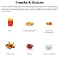 Menu Mc Donald's - Les snacks et sauces
