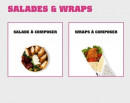 Menu New School Tacos - Les salades et wraps