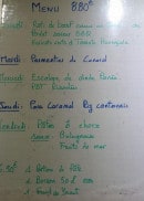 Menu Ô Neuf Bis - Un exemple de menu de la semaine
