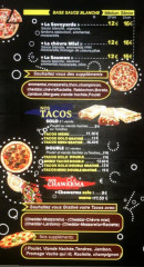 Menu Ô Pâchâ - Les pizzas suite et tacos