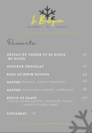 Menu La Bodeguita - Les desserts