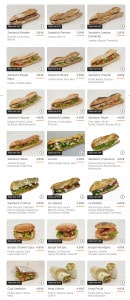 Menu Drive Mie - Les sandwiches