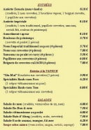 Carte et menu de Zenazia à Quint Fonsegrives — Entrées