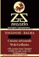 Carte et menu Zenazia Quint Fonsegrives