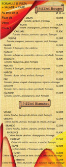 Menu Felicità - Les pizzas