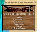 Menu Felicità - La planche de brochettes