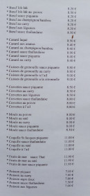 Carte et menu de Kim Phuong à Bruguieres — Les plats chauds