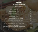 Menu Namtha - Les menus