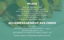 Menu Namtha - Les plats et accompagnements au choix