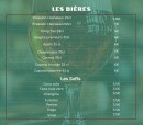 Menu Namtha - Les bières