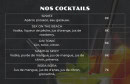 Menu Namtha - Les cocktails