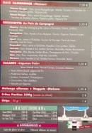 Menu Pool'house - Les burgers, salades, frites,...