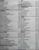 Menu Le Triangle d'Or - Les soupes, entrées et poulet, ...