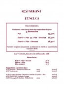 Menu L'Enclos - Formules et suggestions des vins 