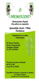 Menu O Nemsushi - Carte et menu O Nemsushi Cazeres