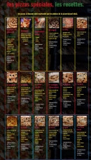 Menu Piz à eve - Les pizzas