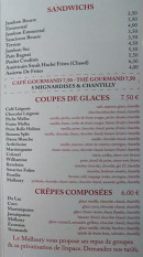 Menu Le Mallaury - Les sandwiches, desserts et crêpes