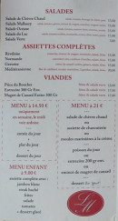 Menu Le Mallaury - Les salades, assiettes complet, viandes et menus