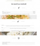 Menu L 'envie des mets - menus
