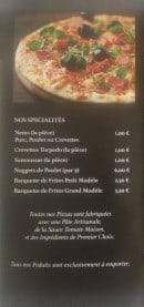 Menu Pizza Volvestre - Les spécialités