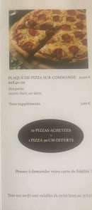 Menu Pizza Volvestre - Les plaques pizza