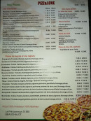 Menu Pizz&Love - Pizzas