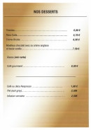 Carte et menu de Delizia Di Marco à Montastruc la Conseillere — Les desserts