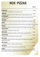 Carte et menu de Delizia Di Marco à Montastruc la Conseillere — Les pizzas page 2