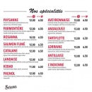 Carte et menu de L.A. Pizzeria à Montastruc la Conseillere — Spécialités