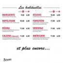 Carte et menu de L.A. Pizzeria à Montastruc la Conseillere — Habituelles