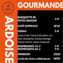 Menu Ardoise Gourmande - Barquette de frites maison, sodas et heineken, ...