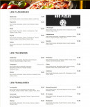 Menu Piazza Eatalia - Les classiques, italiennes, ...