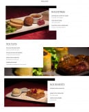 Menu La Table de Saint Lys - menu 21€